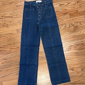 Reformation Dark Blue Jeans